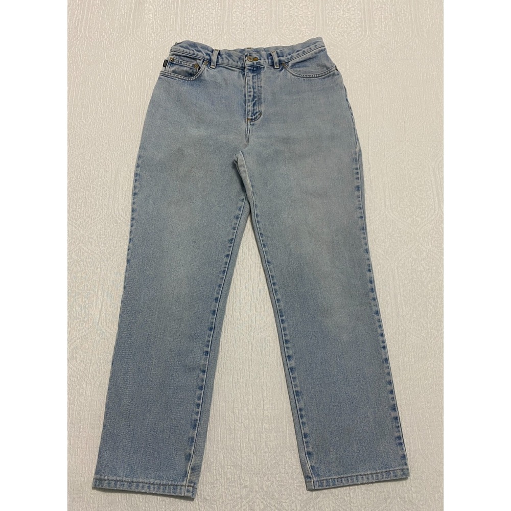 Vintage Y2K Lauren Ralph Lauren Jeans Womens 10 Blue High Rise Straight Mom